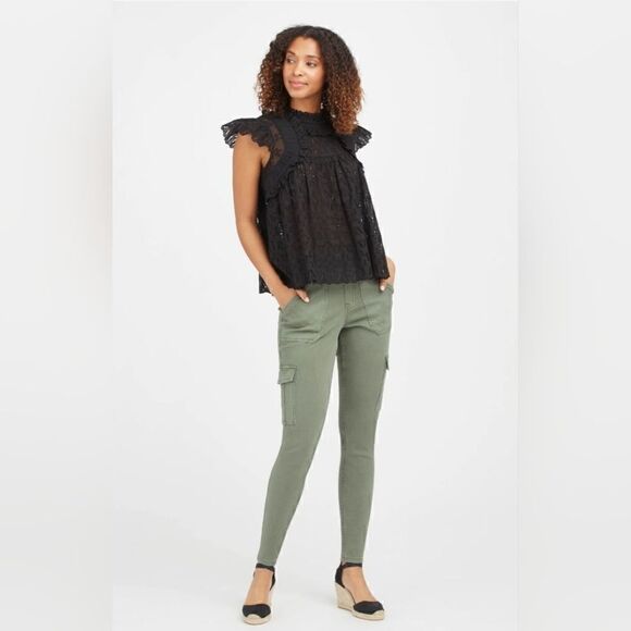 Spanx Stretch Twill Ankle Cargo PantSize S - Picture 1 of 8